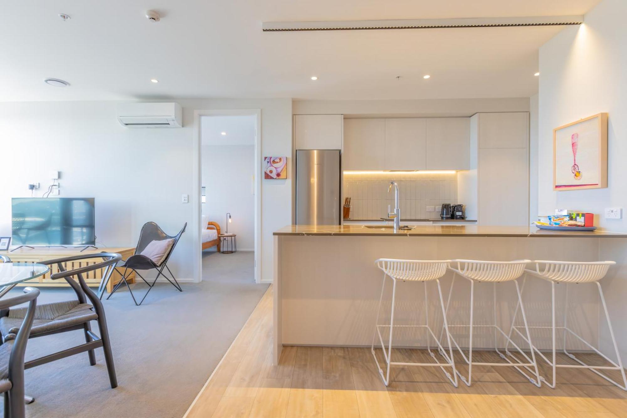 Luxury 2 Bedroom Cbd Apartment With Free Parking Christchurch Kültér fotó